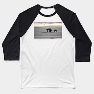 Silver Glow. Polar Bears at Sundown, Churchill, Canada Baseball T-Shirt